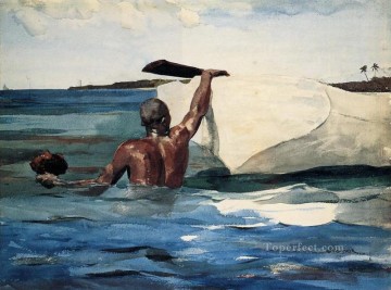 スポンジ・ダイバー・リアリズム海洋画家ウィンスロー・ホーマー Oil Paintings